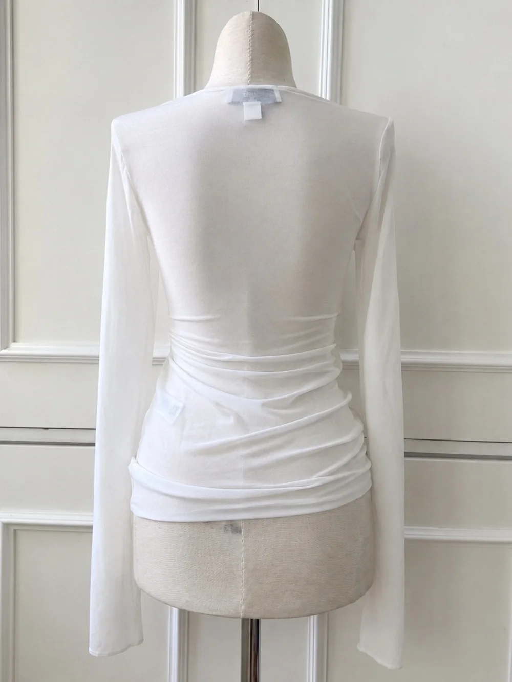 Ludovic De Saint Sernin x Zara White Mesh Studded Top - Small